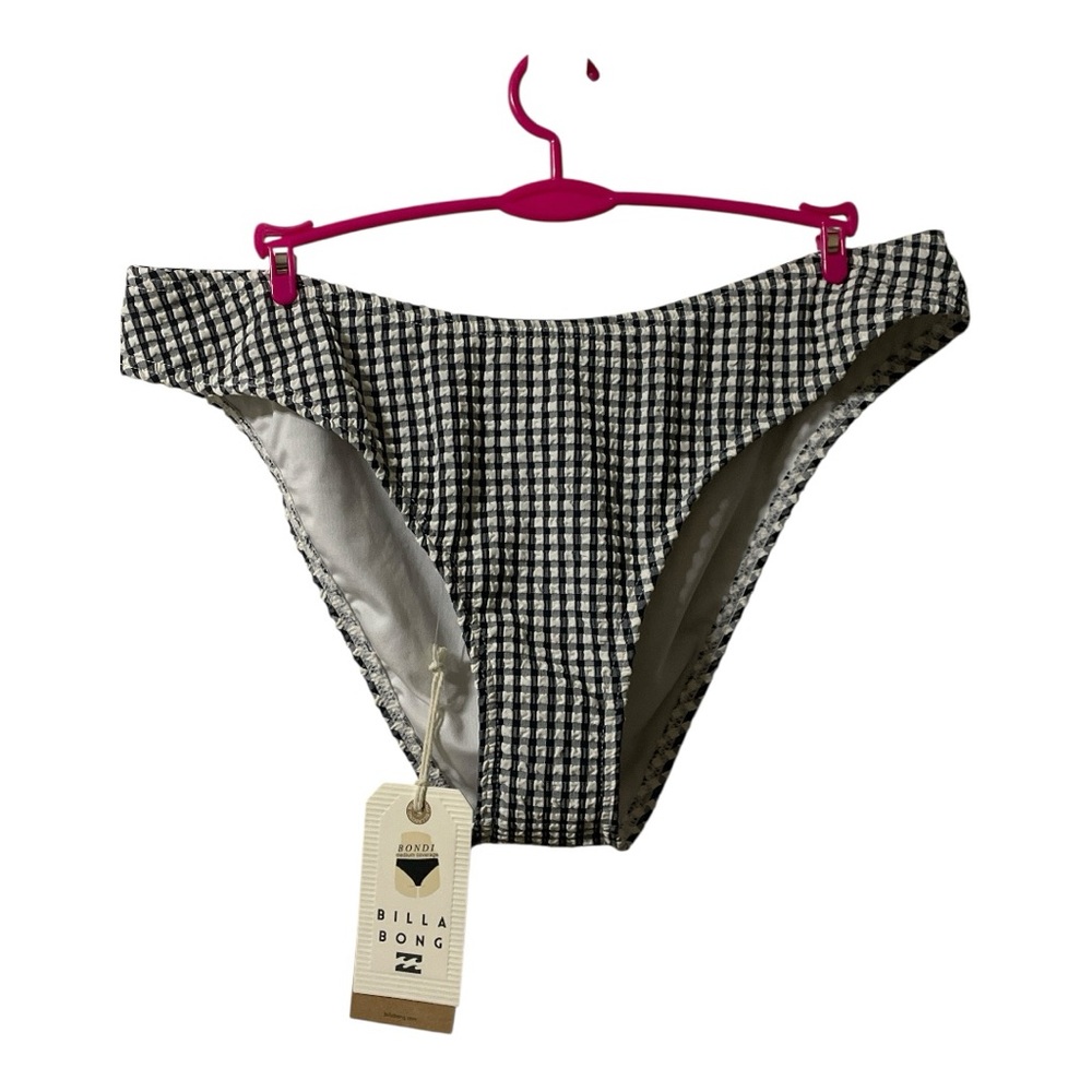 Billabong Wave Check Bondi Bikini Bottom | Black Pebble | L